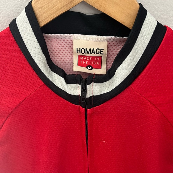 HOMAGE Cycling Jersey - Red/White/Black - Medium - Picture 5 of 5